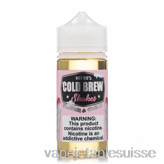 Vape Suisse Fraises Et Crème - Infusion Froide Nitros - 100ml 6mg